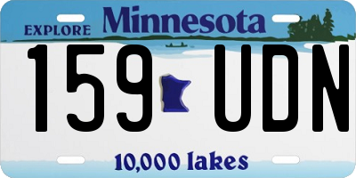 MN license plate 159UDN