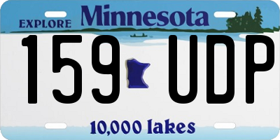 MN license plate 159UDP