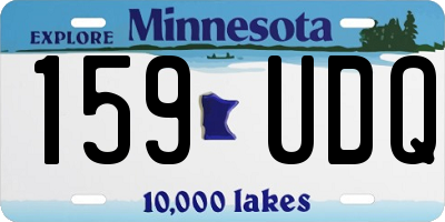 MN license plate 159UDQ