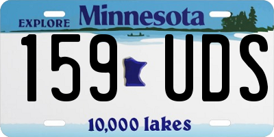 MN license plate 159UDS
