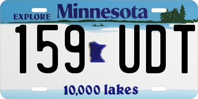 MN license plate 159UDT