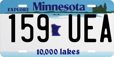 MN license plate 159UEA