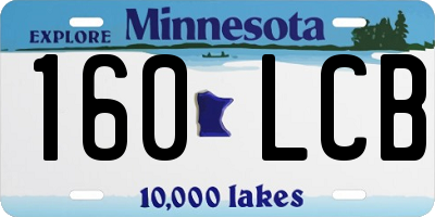 MN license plate 160LCB