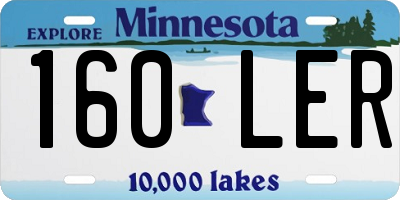 MN license plate 160LER