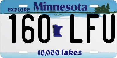MN license plate 160LFU