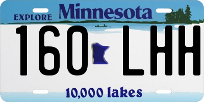 MN license plate 160LHH