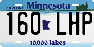 MN license plate 160LHP