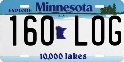 MN license plate 160LOG