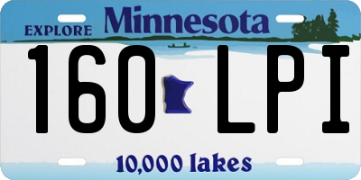 MN license plate 160LPI