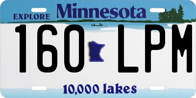 MN license plate 160LPM
