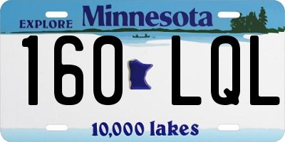 MN license plate 160LQL