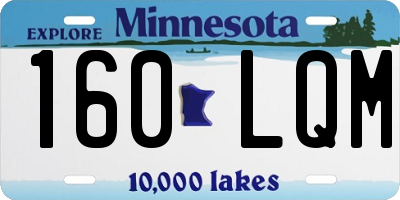 MN license plate 160LQM