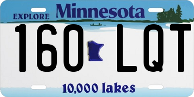 MN license plate 160LQT