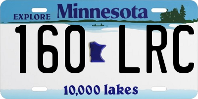 MN license plate 160LRC