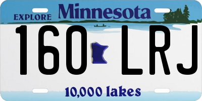 MN license plate 160LRJ