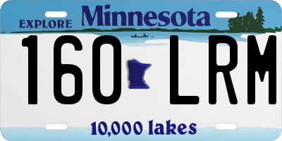 MN license plate 160LRM