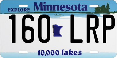 MN license plate 160LRP