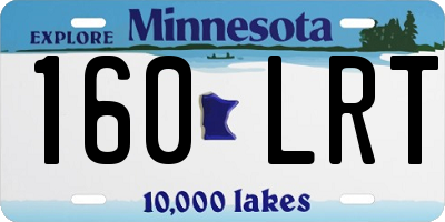 MN license plate 160LRT