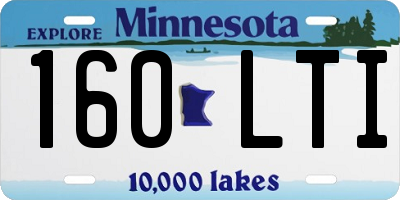MN license plate 160LTI