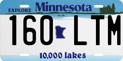 MN license plate 160LTM