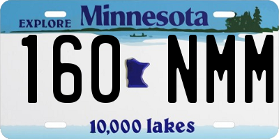 MN license plate 160NMM