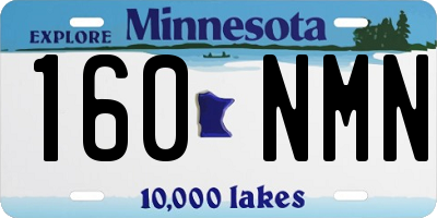 MN license plate 160NMN