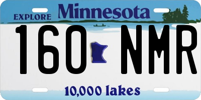 MN license plate 160NMR