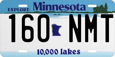 MN license plate 160NMT