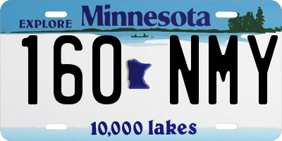 MN license plate 160NMY