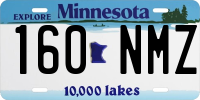 MN license plate 160NMZ