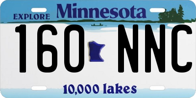 MN license plate 160NNC