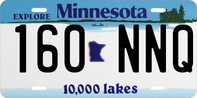 MN license plate 160NNQ