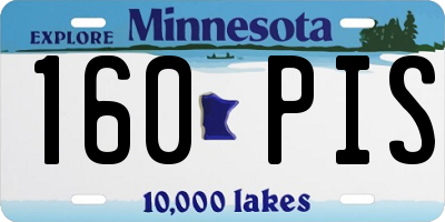 MN license plate 160PIS