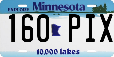 MN license plate 160PIX