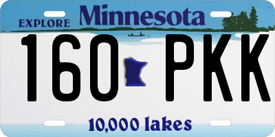 MN license plate 160PKK