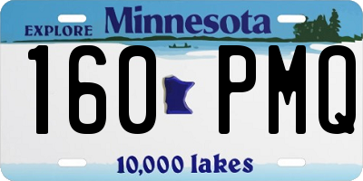 MN license plate 160PMQ