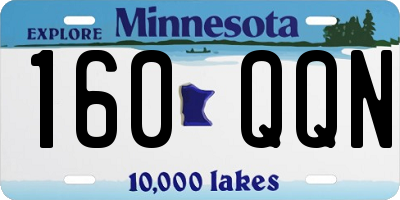 MN license plate 160QQN