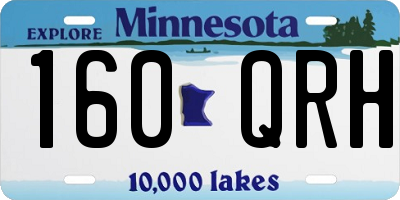 MN license plate 160QRH