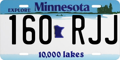 MN license plate 160RJJ