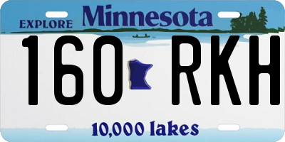 MN license plate 160RKH