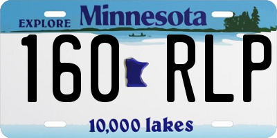 MN license plate 160RLP