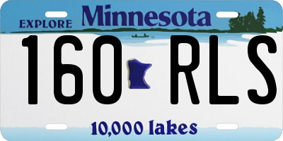 MN license plate 160RLS