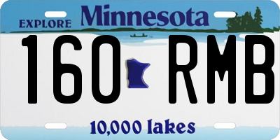 MN license plate 160RMB