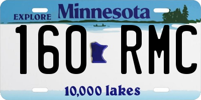 MN license plate 160RMC
