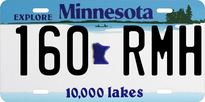 MN license plate 160RMH