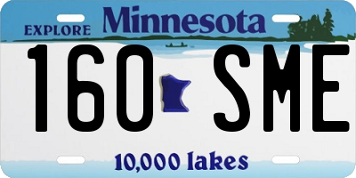 MN license plate 160SME