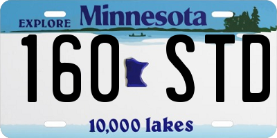 MN license plate 160STD