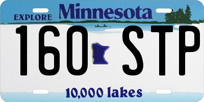 MN license plate 160STP