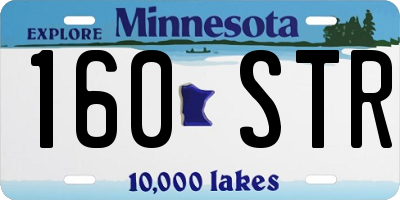 MN license plate 160STR