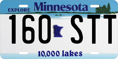 MN license plate 160STT